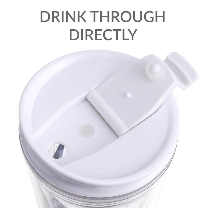 Cupture Crystal Click & Seal Shake Tumbler Cup for Hot or Cold Drinks - 22 oz (Clear Diamond) - Image 4